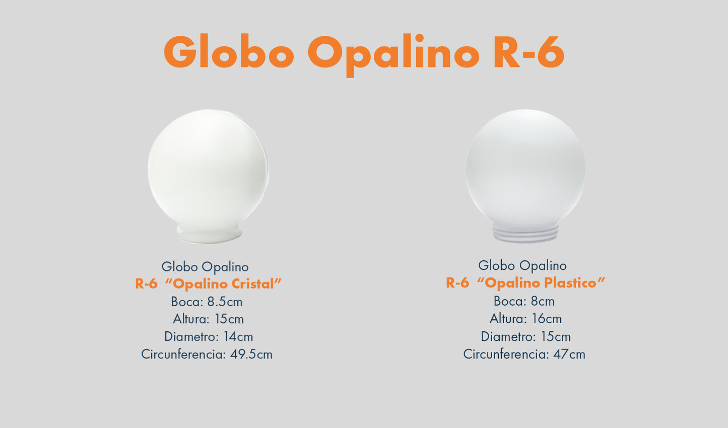 Globo R-6 De Cristal Rayada