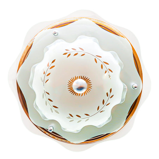 Lámpara Plafon P-37 mini Madera Pantalla "Espiga"