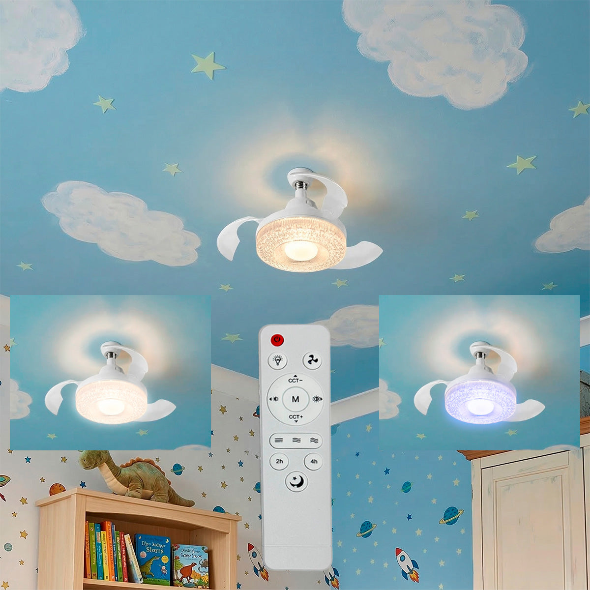 Mini Ventilador de Aspas Retractiles