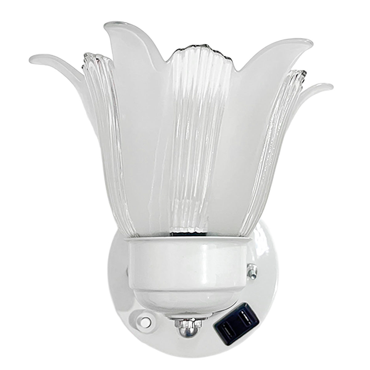Arbotante Blanco Con Apagador