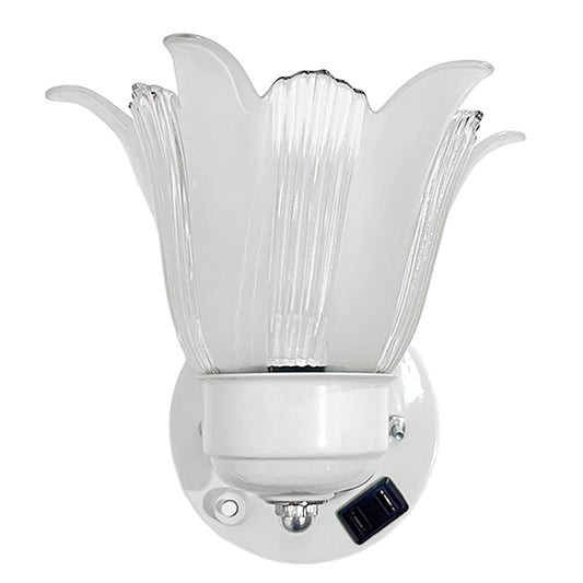 Arbotante Blanco Con Apagador
