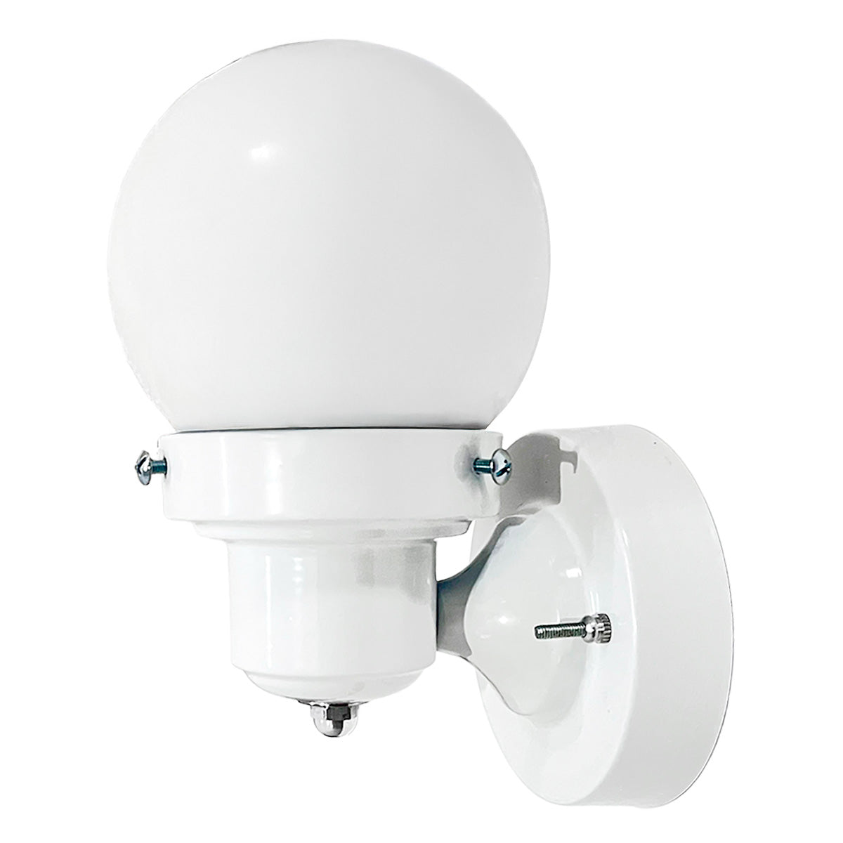 Lámpara de Pared A 1 Con Globo R-5 Color Blanco