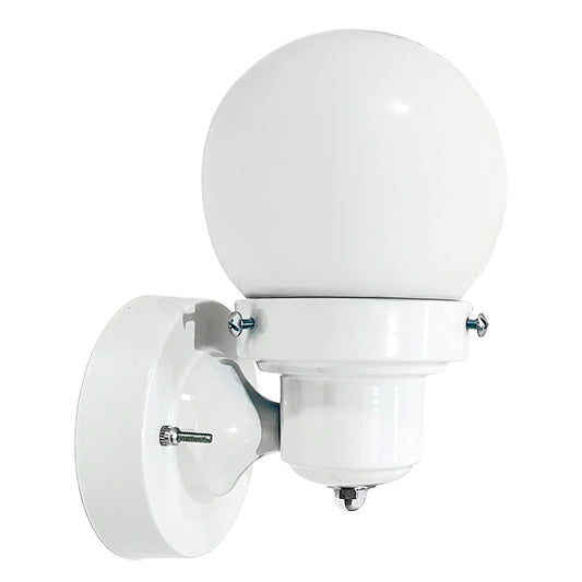Lámpara de Pared A 1 Con Globo R-5 Color Blanco