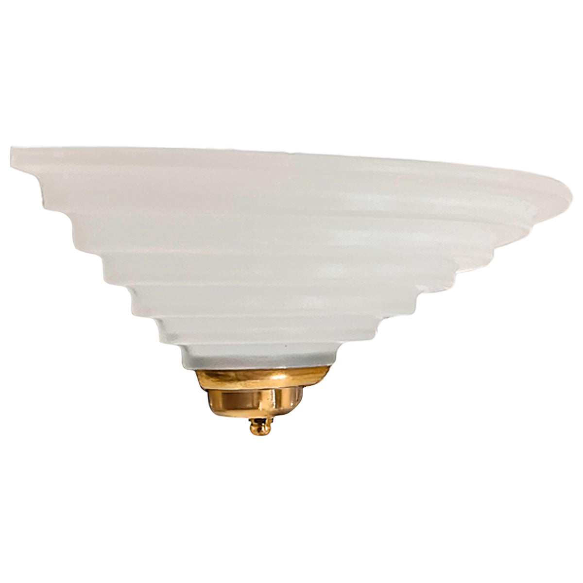 Arbotante con pantalla de Cristal Escalonada Con Remate Latonado