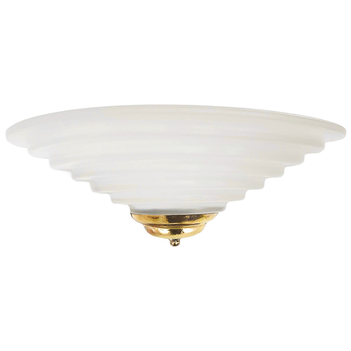 Arbotante con pantalla de Cristal Escalonada Con Remate Latonado