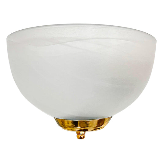 Arbotante Cristal Base Latonado Cristal Blanco