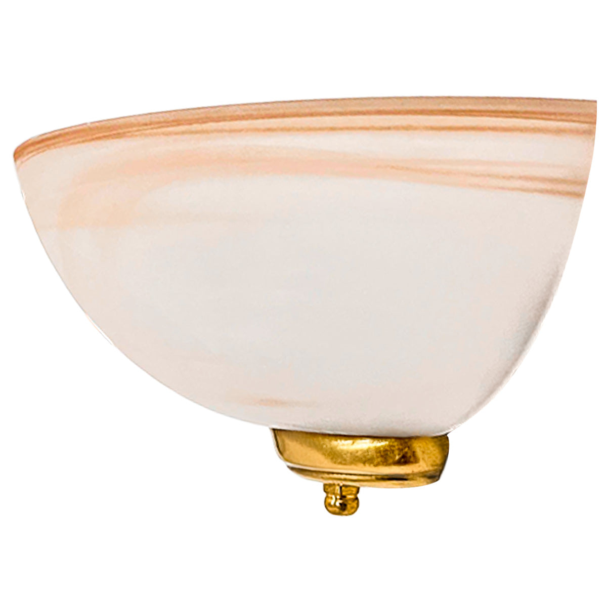 Arbotante Remate Latonado Pantalla de Cristal Tabaco