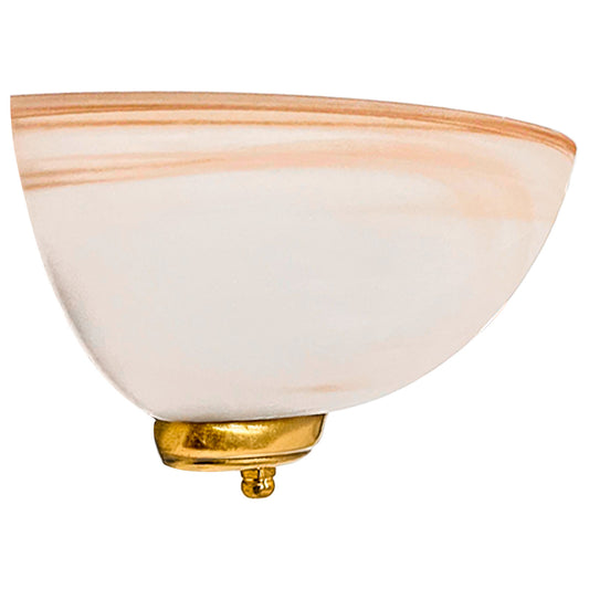 Arbotante Remate Latonado Pantalla de Cristal Tabaco