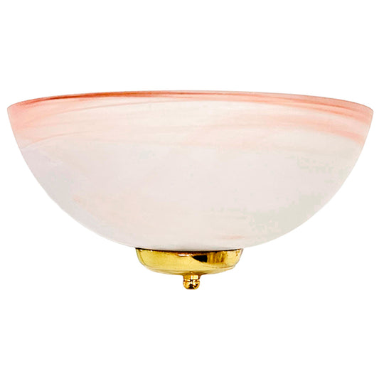 Arbotante Remate Latonado Pantalla de Cristal Tabaco