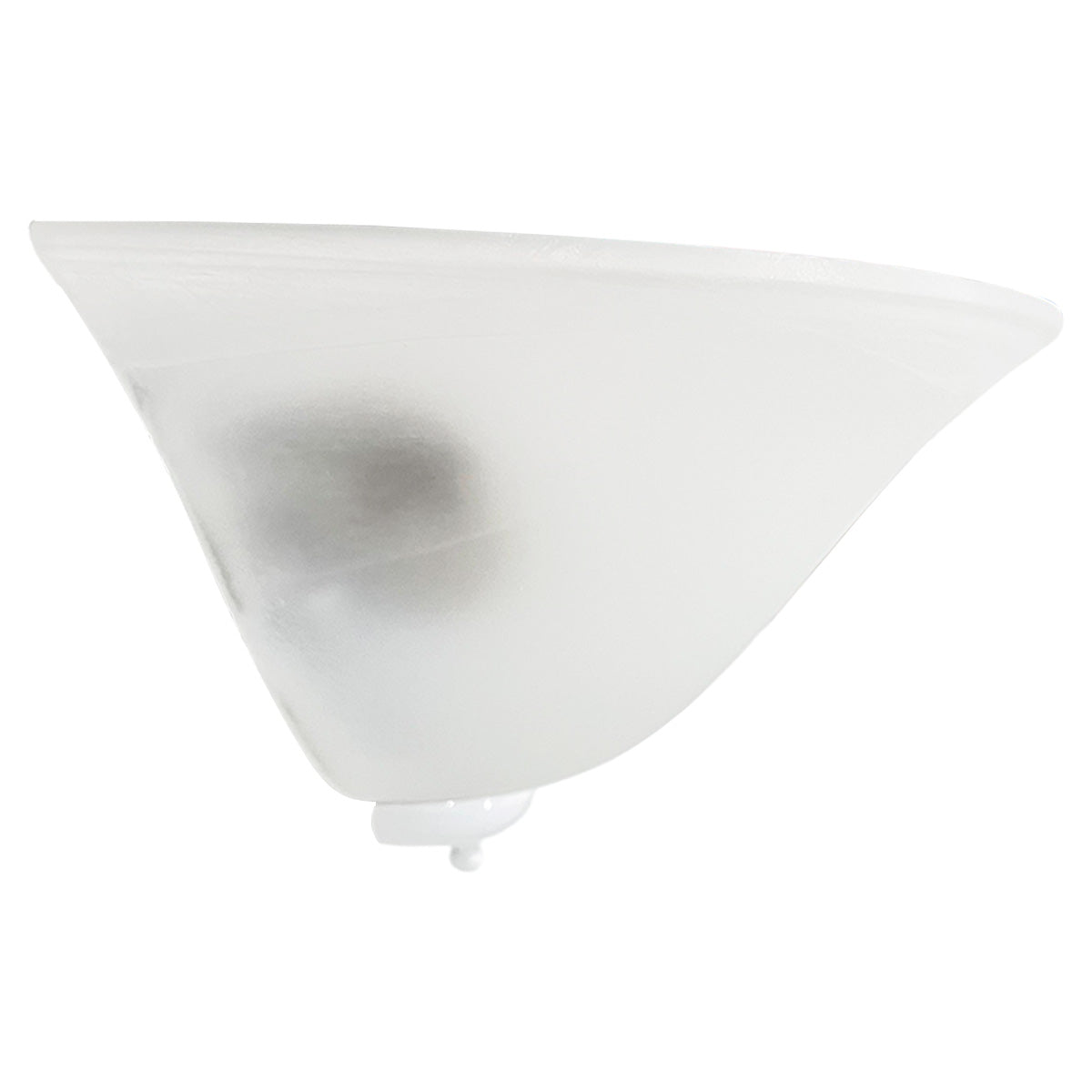 Arbotante Base Blanco Pantalla de Cristal Blanco Marmoleado