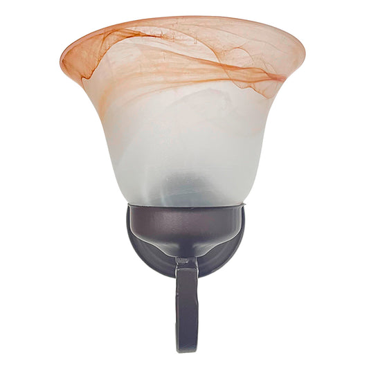 Arbotante Pantalla de Cristal Tabaco