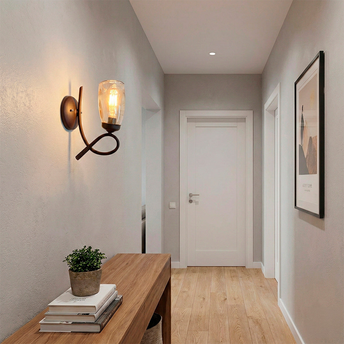 Lámpara De Pared A-37 Barril Ámbar