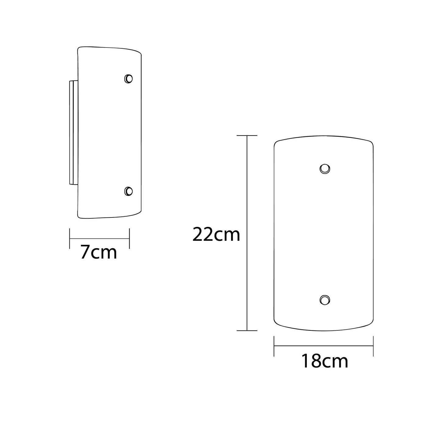 Lampara Arbotante Espejo A-39 Pantalla Rayas Negro