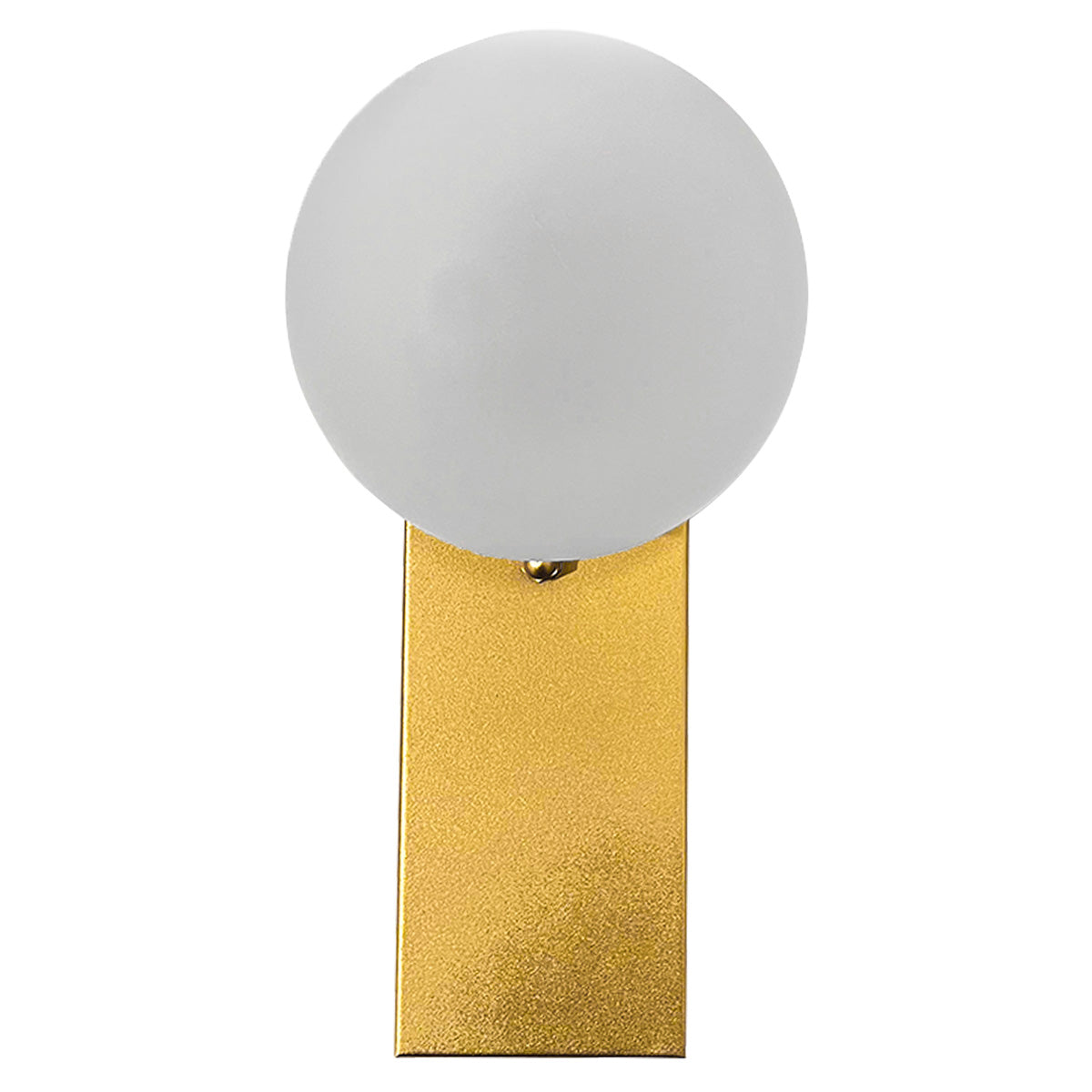 Lámpara de Pared Rectangular Dorado Con pantalla de Cristal Humo