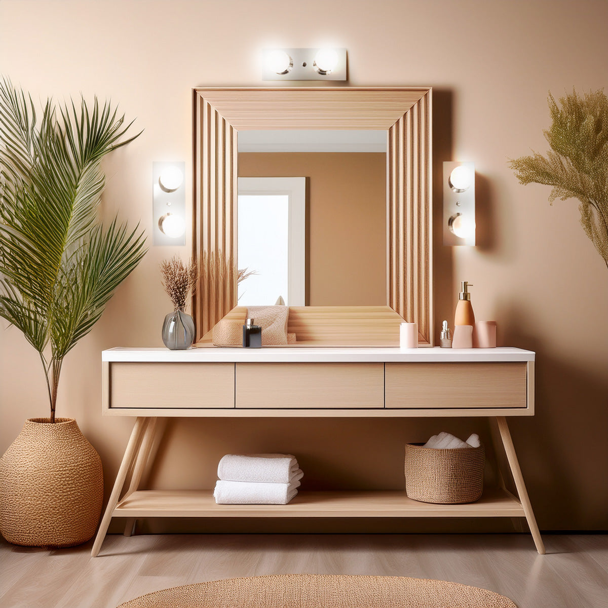 Arbotante Luz de Camerino 2 Luces Cromo