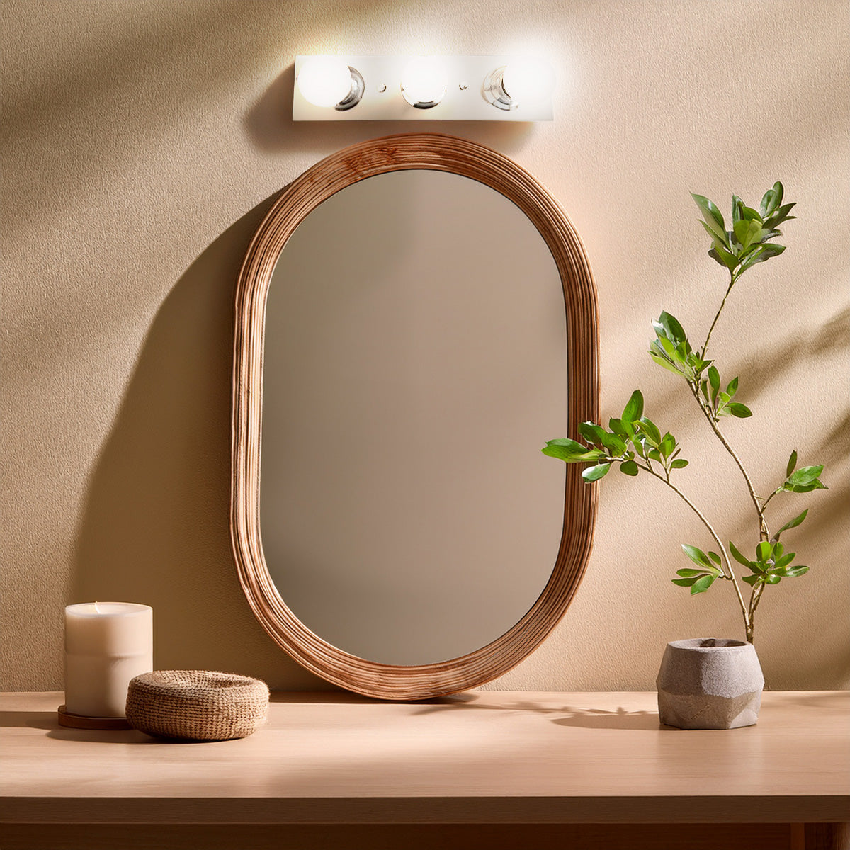 Arbotante Luz de Camerino 3 luces Cromo