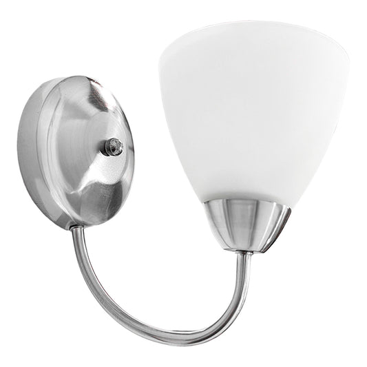 Arbotante Cromado Pantalla de Cristal