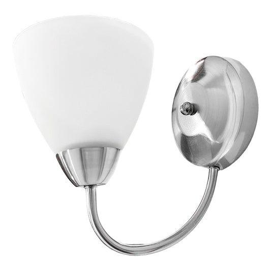 Arbotante Cromado Pantalla de Cristal