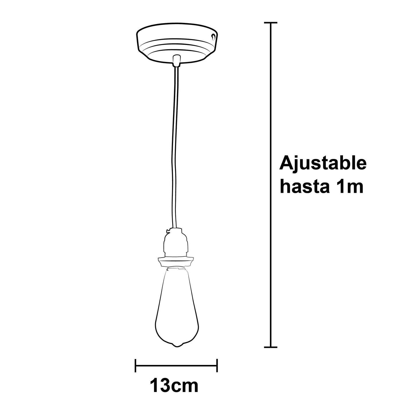 Colgante para Foco Vintage