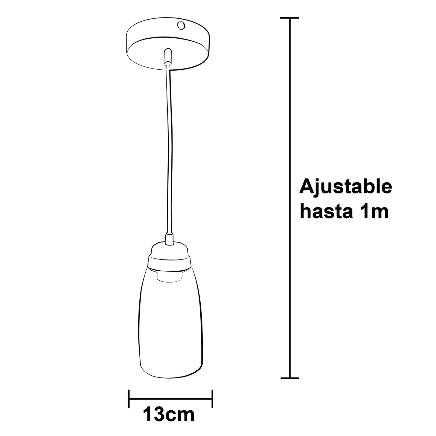 Colgante C-85 Barrilito de cristal