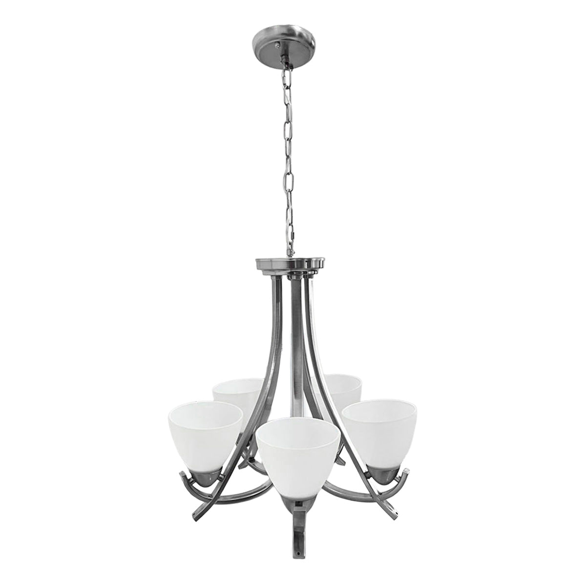 Candil Cromado de 5 Luces