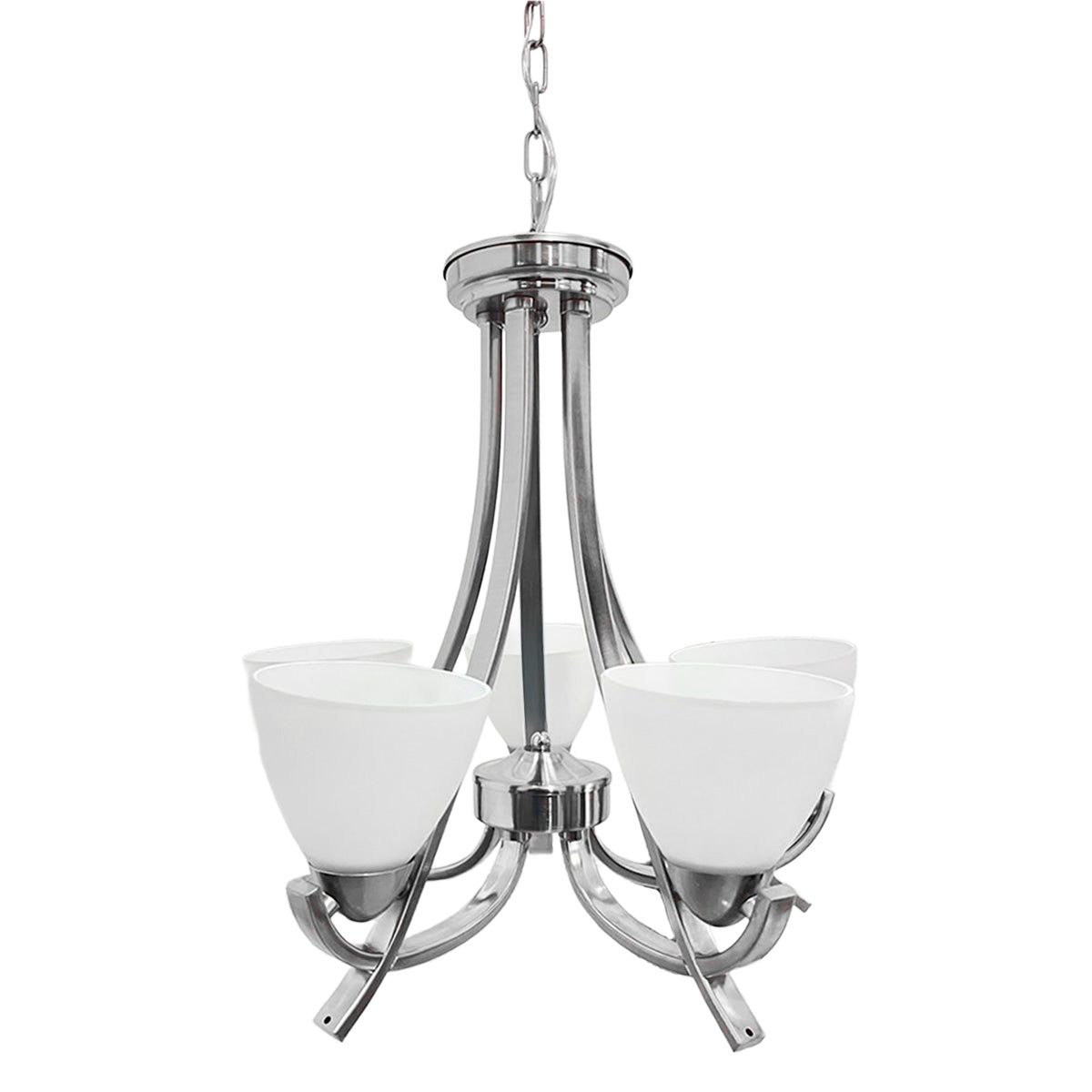 Candil Cromado de 5 Luces