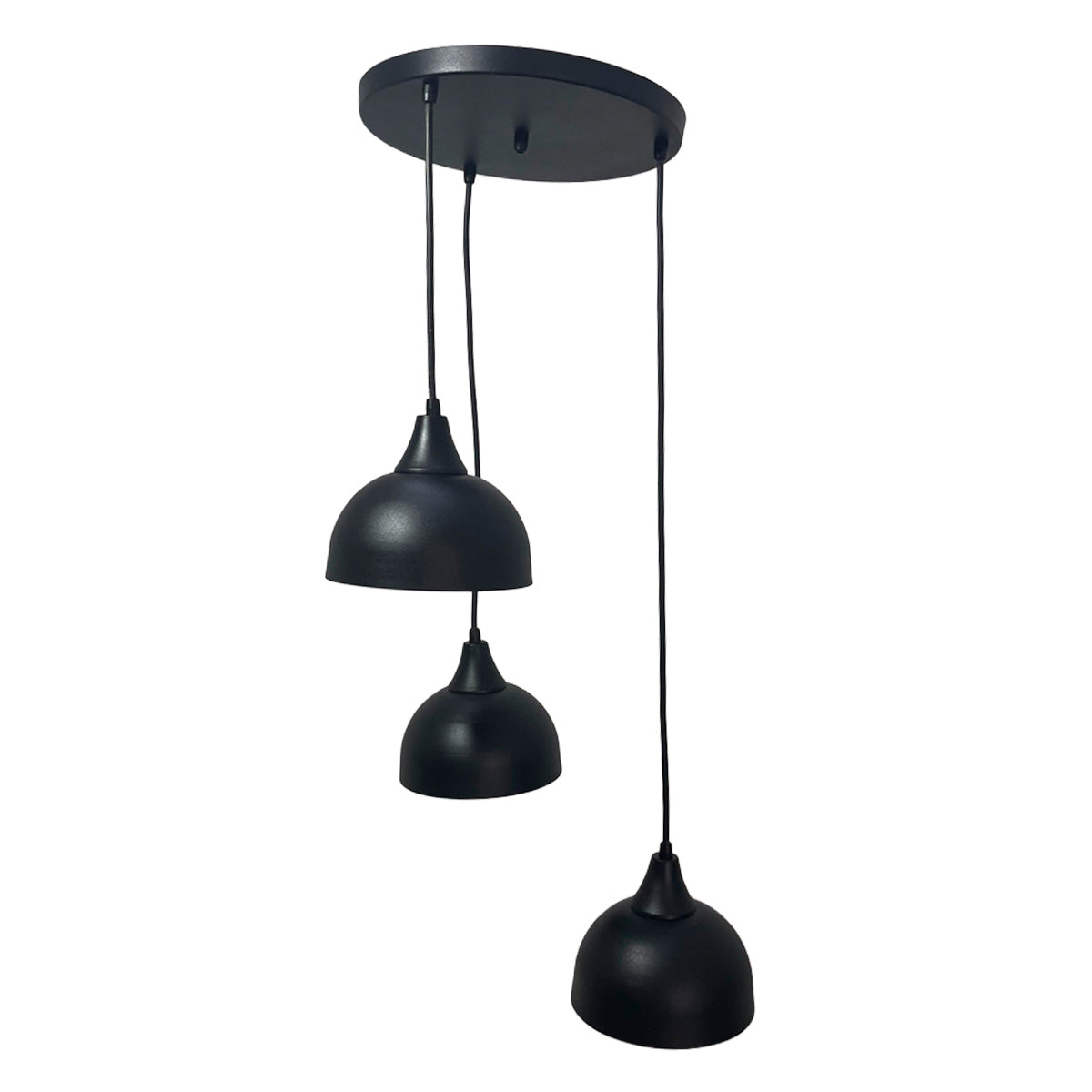 Lampara Triple Colgante C-2 Negro