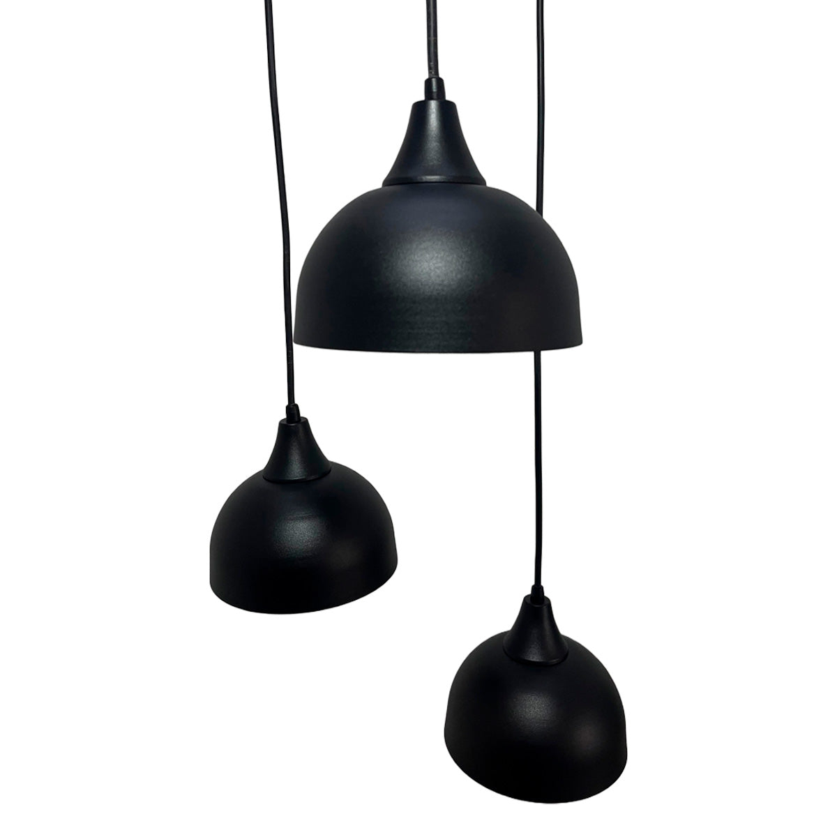 Lampara Triple Colgante C-2 Negro