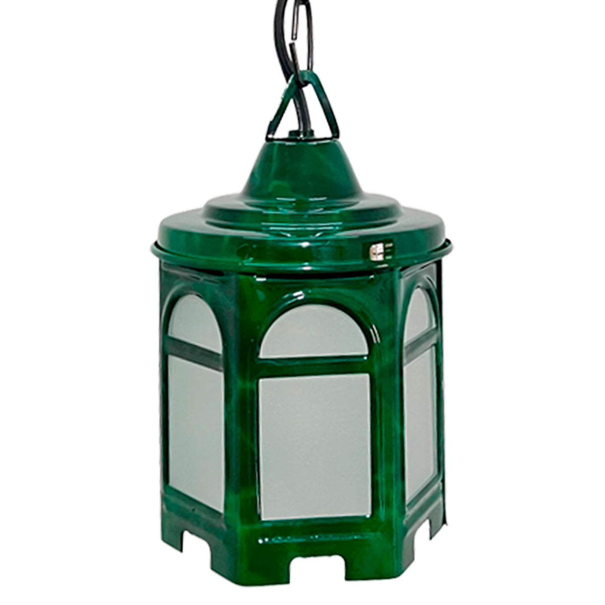 Lámpara Colgante Farol Arcos Verde