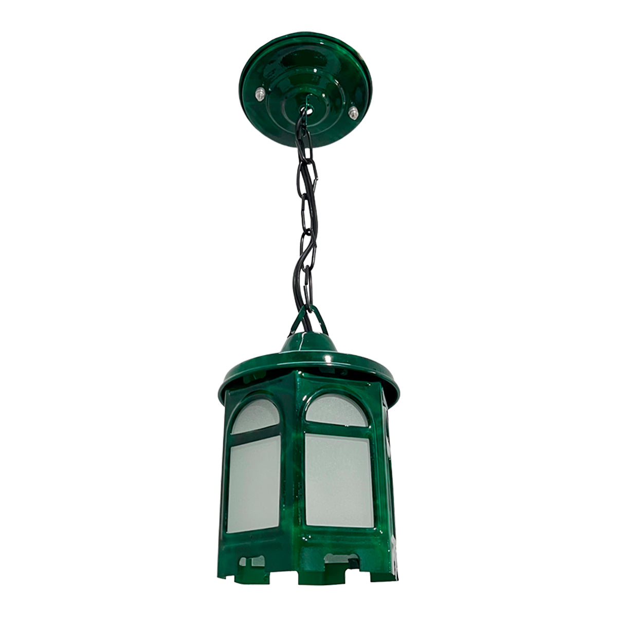 Lámpara Colgante Farol Arcos Verde