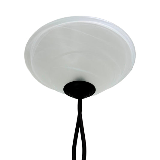 Lámpara de Pie "Trenzada" Pantalla de Cristal 40 cm