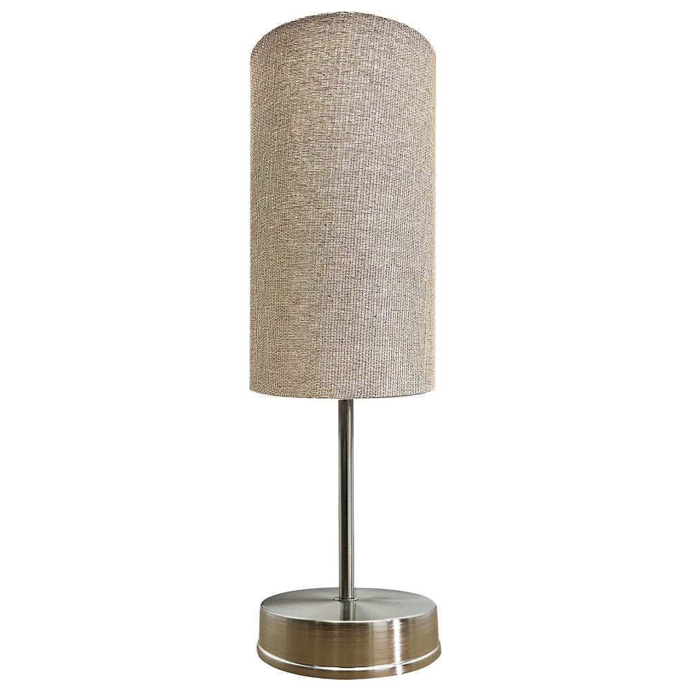 Lampara de Mesa Base Satin  Pantalla Beige