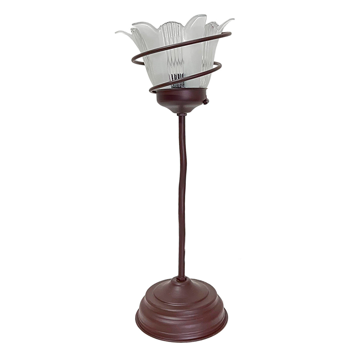 Lampara de Mesa Florecilla Pantalla de Cristal