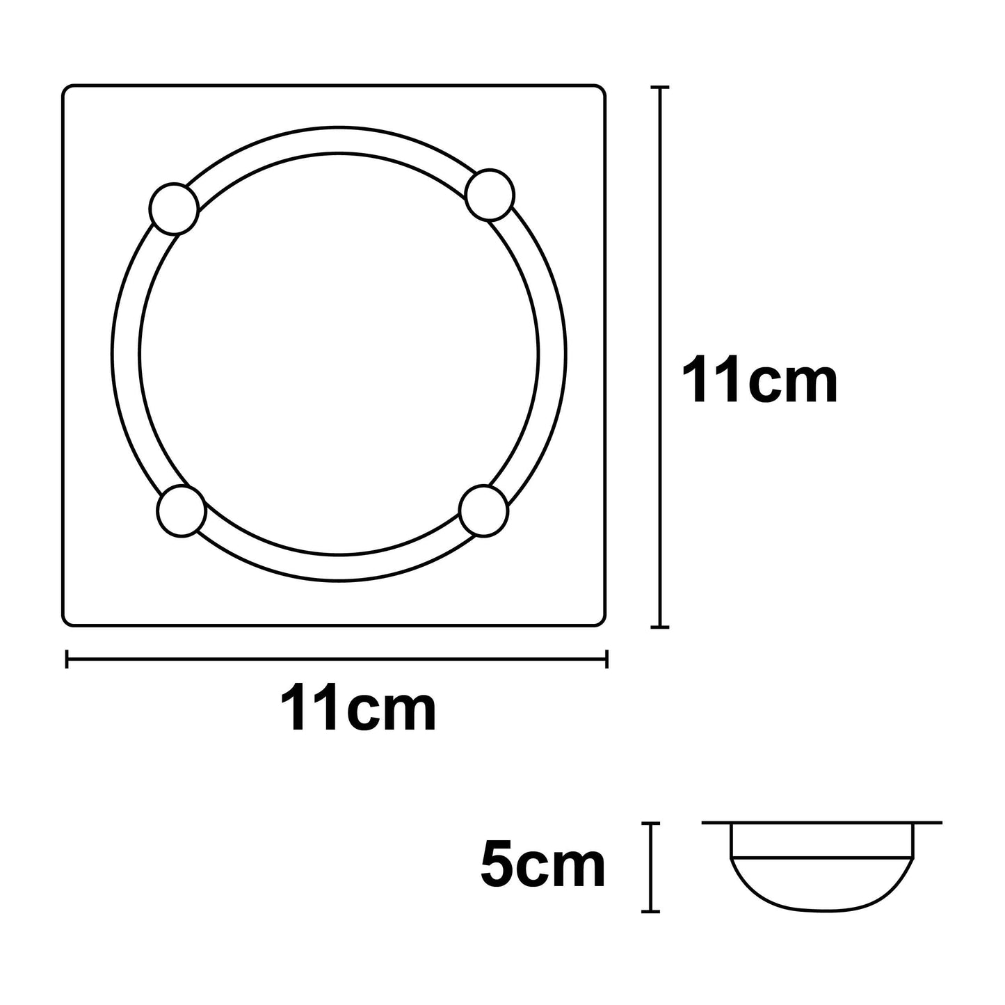 Plafon Mini Cacahuate Foco G9