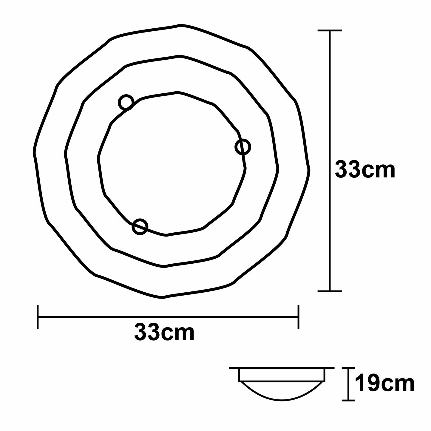 Plafon Satelite Flor Blanco