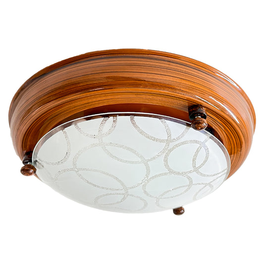Plafon P20 Chico Color Madera Circulos