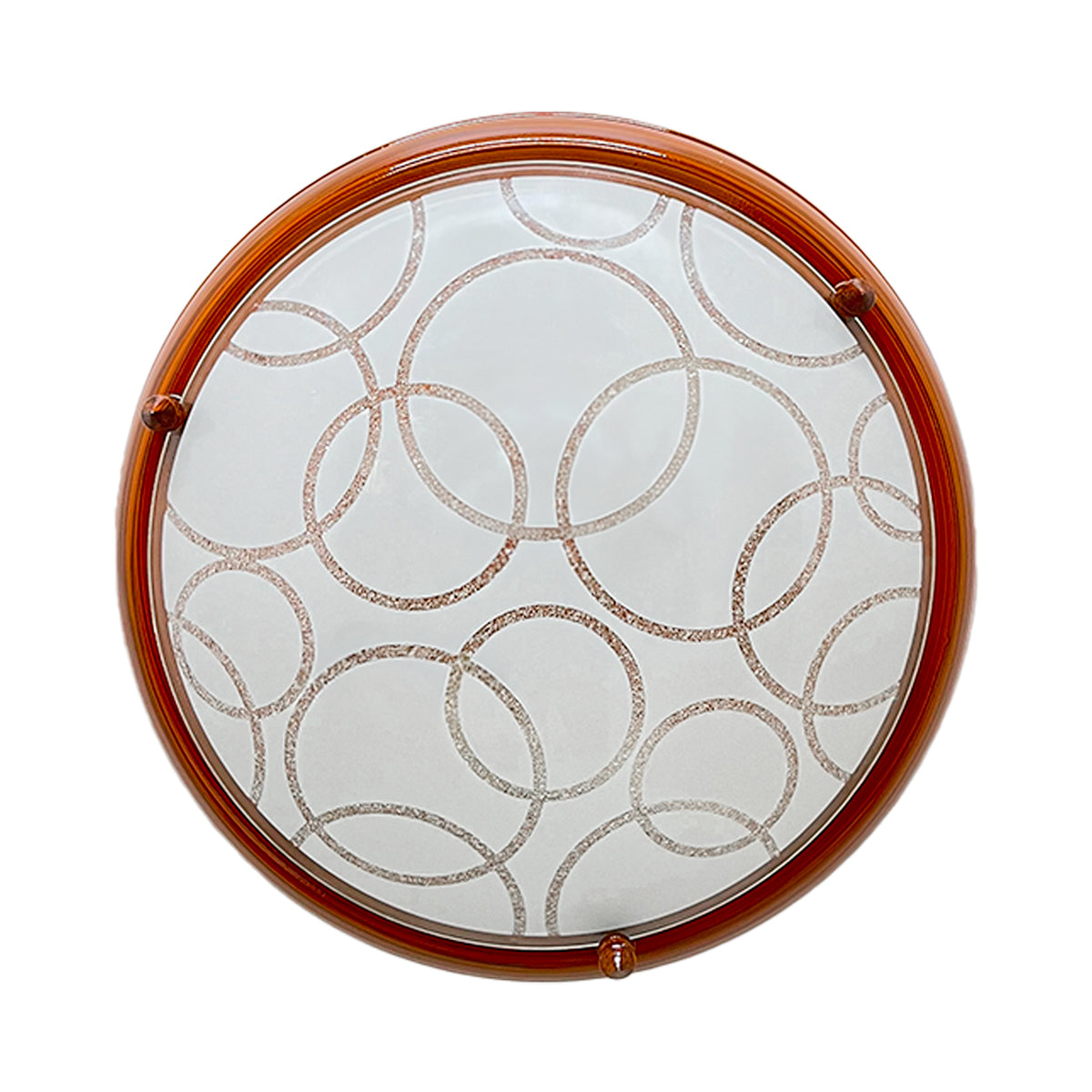 Plafon P20 Grande Color Madera Circulos