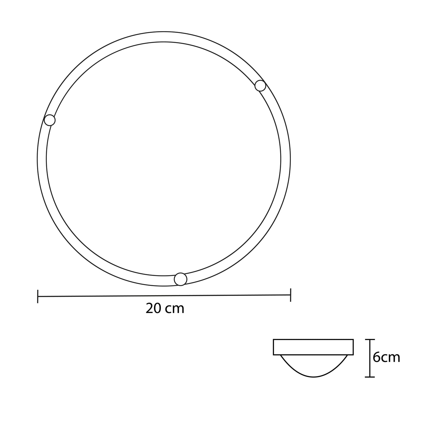 Plafon P20 Chico Color Satin Circulos