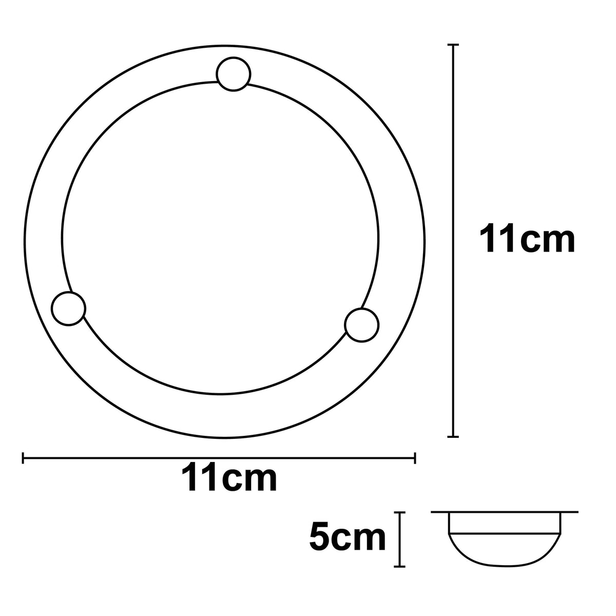 Plafón Micro Para foco G9 Color Satin
