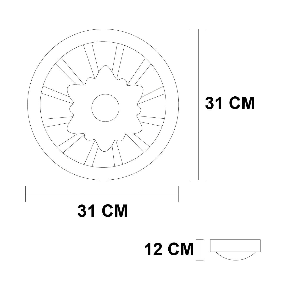 Plafon P26 Chocolate