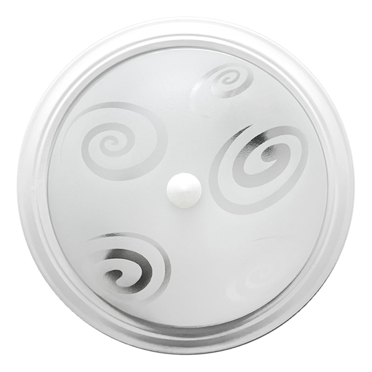 Lámpara de Techo Circular Color Blanco Pantalla Caracoles