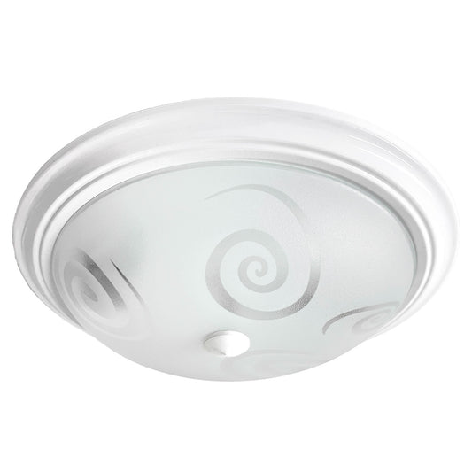 Lámpara de Techo Circular Color Blanco Pantalla Caracoles
