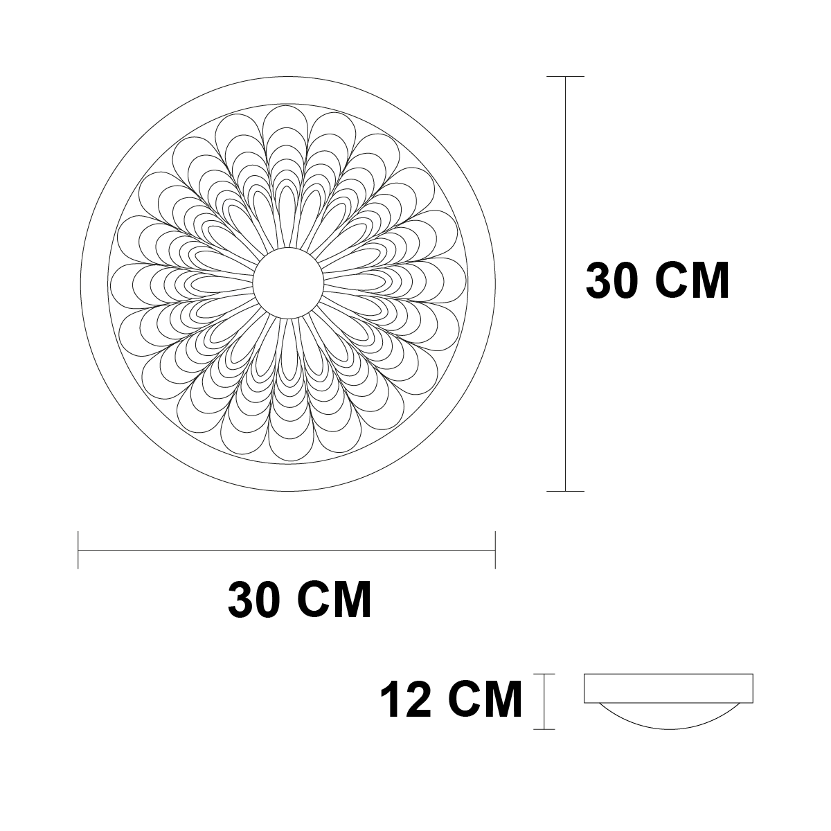 Lámpara de Techo Base Madera Pantalla de Cristal Gelatina