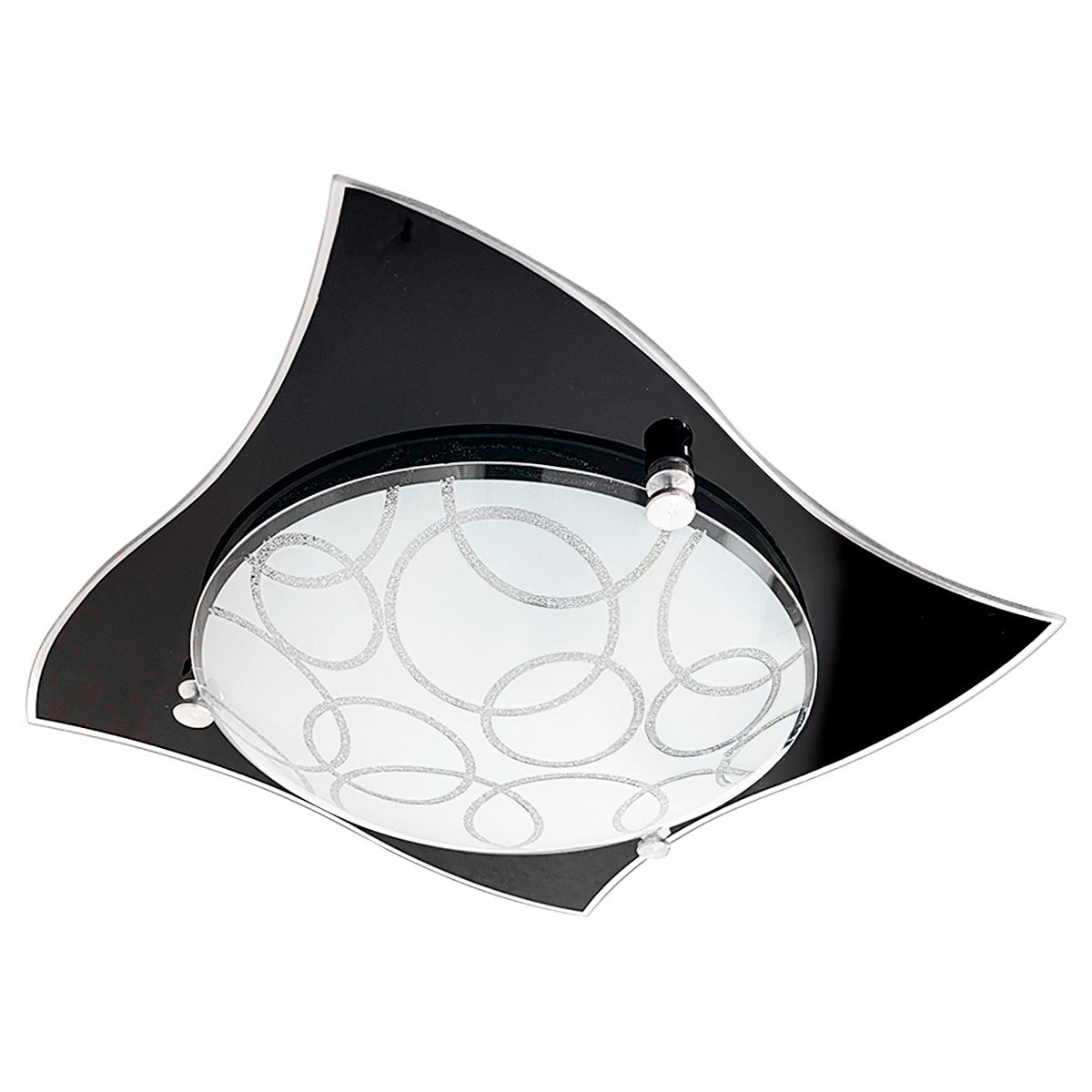 Plafon P-39 Pañuelo Negro Pantalla Circulos