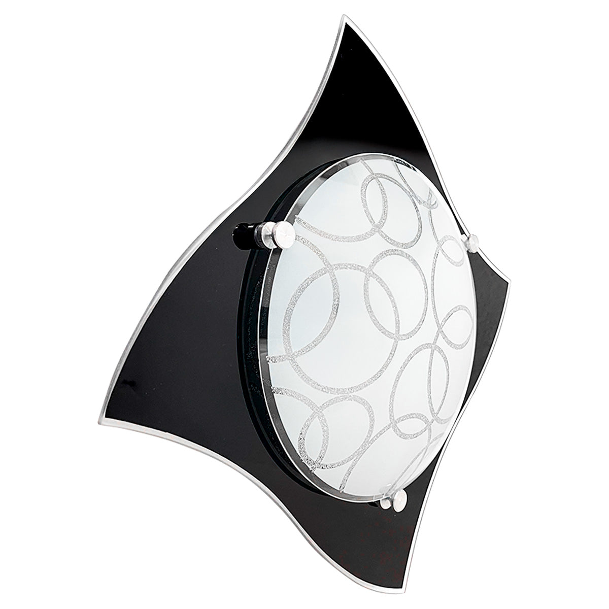 Plafon P-39 Pañuelo Negro Pantalla Circulos