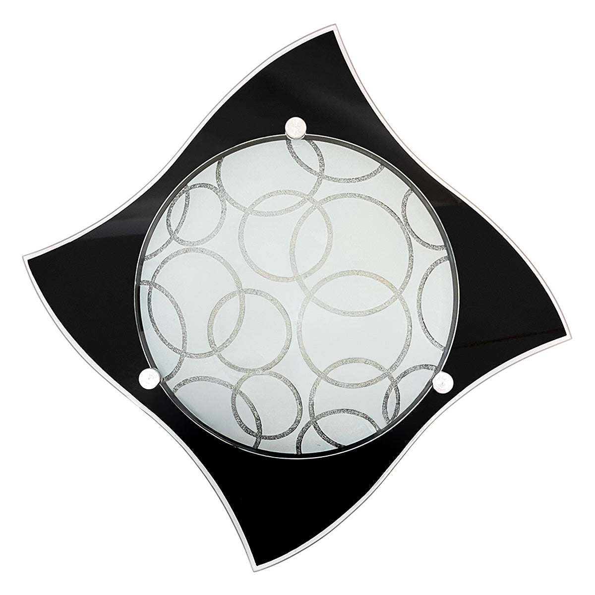 Plafon P-39 Pañuelo Negro Pantalla Circulos