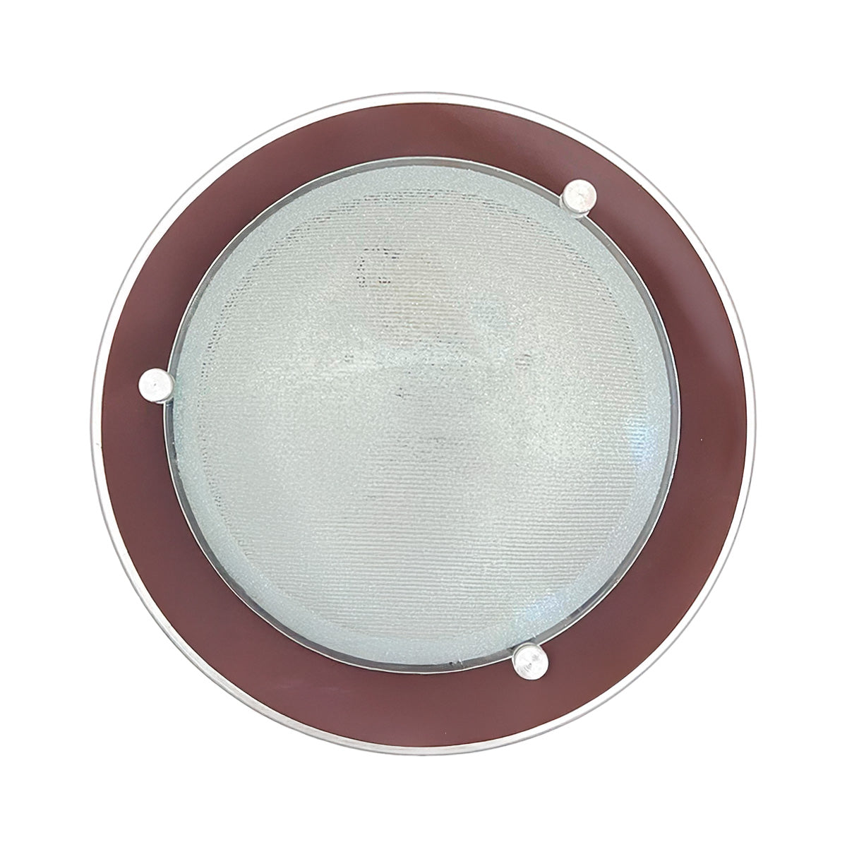 Plafon P-39 Redondo Cristal Chocolate Pantalla Diamantada