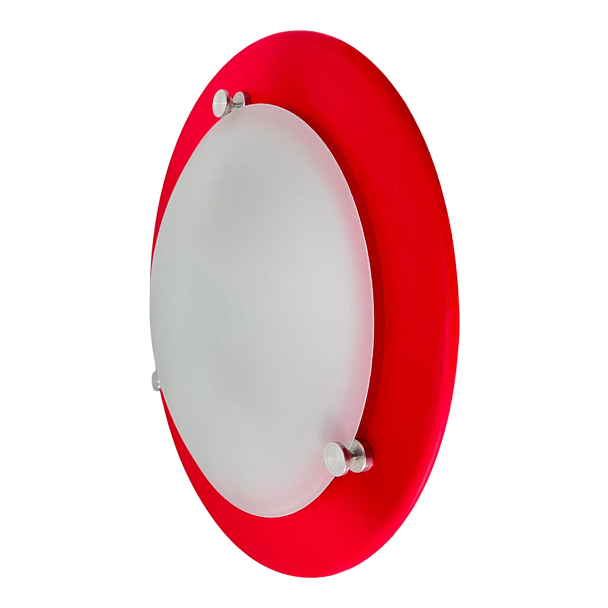 Plafón P 39 redondo Grande Rojo