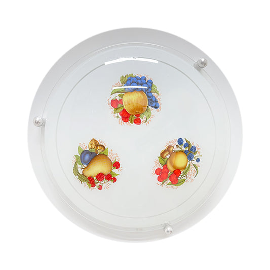 Plafon P 40 LED 3 tonos 12w Color Blanco Vidrio Frutas