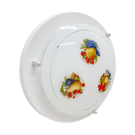 Plafon P 40 LED 3 tonos 12w Color Blanco Vidrio Frutas